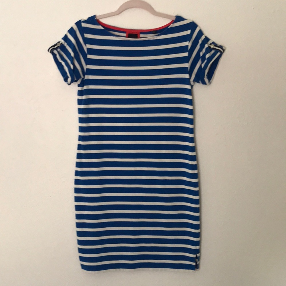 SPERRY- blue and white striped cotton dress - Picture 1 of 6